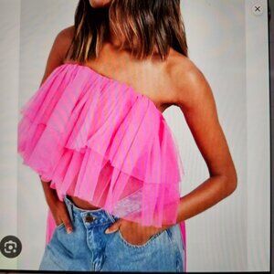 Pink Tulle Top